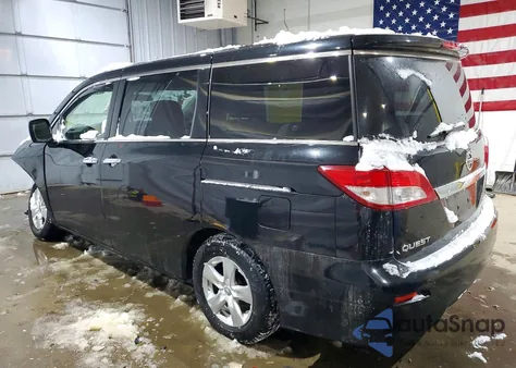 2015 Nissan Quest S from USA, damaged, VIN JN8AE2KP2F9121696